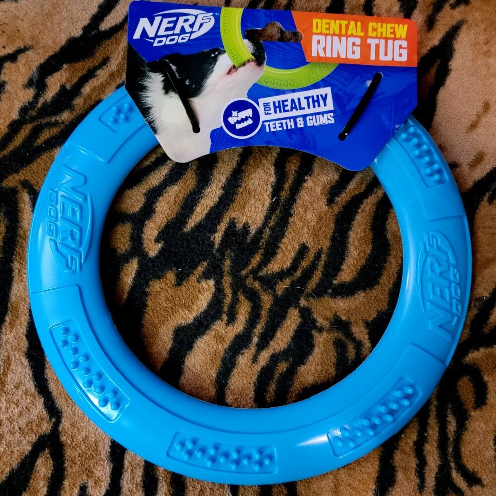 Nerf Dog Dental Chew Ring Large New! ea.